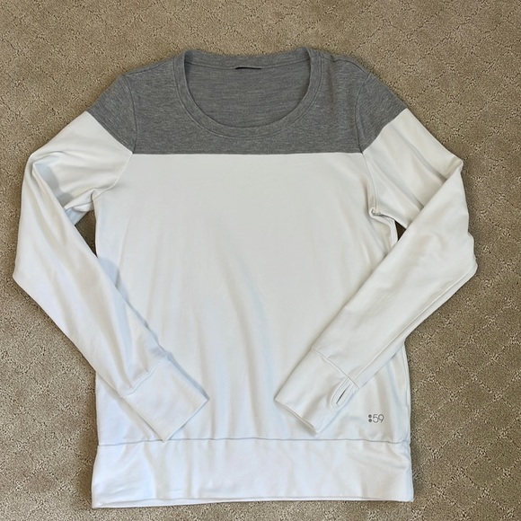 Splits59 Tops - Splits59 Gray/White Sweatshirt